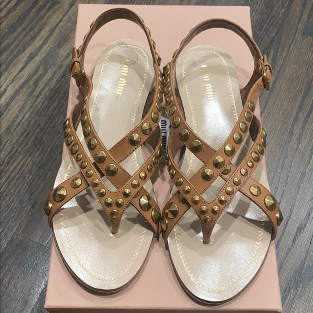 Miu Miu Vitello Sandal
